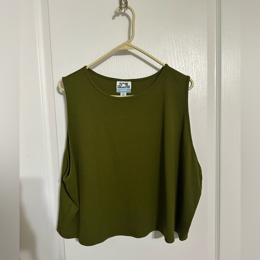 Green Tank Top 3X